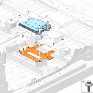 8892779296 自动驾驶控制单元（ADCU）支架 适用于极氪009