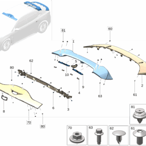8893645726B12 扰流板 适用于极氪7X