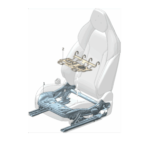 8894276700 前座椅坐垫骨架 左 适用于极氪7X