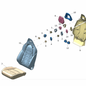 8894475931 头枕扬声器 适用于极氪7x