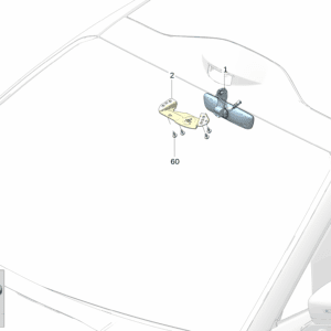 8894862030 	内后视镜 适用于极氪7x