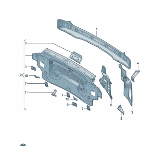 10A813309 后部端板适用于大众ID3