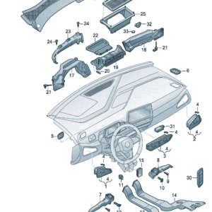 10D819703 出风口 适用于大众ID3