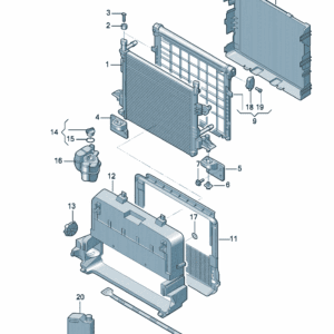 1ED121251 散热器 适用于大众ID3