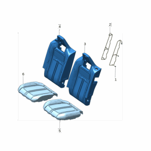 6608009448 靠背发泡支撑 适用于极氪X