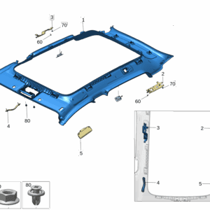 6608054645GA8 顶棚 适用于极氪X