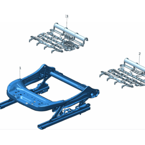 6608096750 前座椅坐垫骨架 左 适用于极氪X