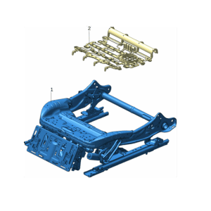 6608145520 前座椅坐垫骨架 右 适用于极氪X
