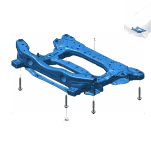 8890288496 	前副车架 适用于极氪X