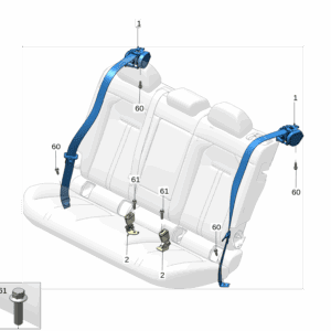8891716041BA0 后排安全带 适用于极氪X