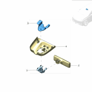 8892304160 传感器闸盖 适用于极氪X