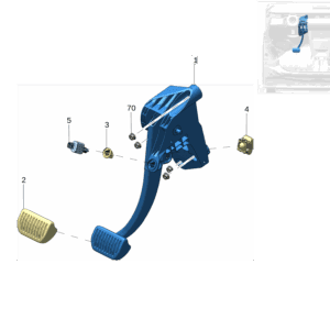 8892393701 	制动踏板 适用于极氪X