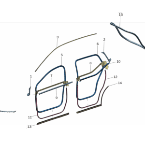 8892616202 A柱外饰板密封条 左 适用于极氪X