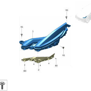 8892657515 辅助照明灯 左 适用于极氪X