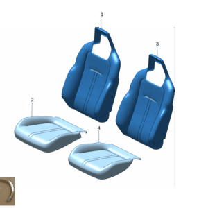 8892832740GA8 前座椅靠背面罩 右 适用于极氪X