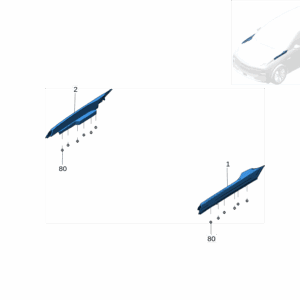 8892909288C18 翼子板装饰件 左适用于极氪X