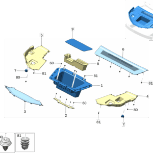 8892909404 前机舱行李箱 适用于极氪X