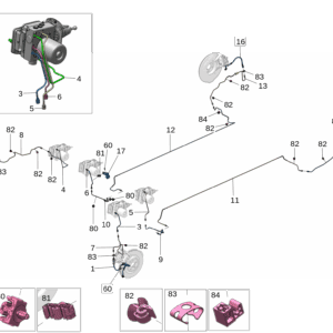 8893036323 前制动软管 左 适用于极氪X