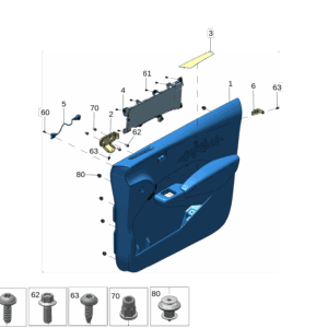 8893251762GA8  	前门饰板 右 适用于极氪X