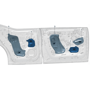 8893257653 前门防水膜 右 适用于极氪X