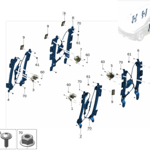 8893414248 前车窗调节器电机 左 适用于极氪X