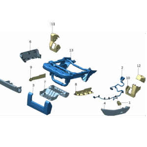 8893418224 	座椅折叠开关 左 适用于极氪X