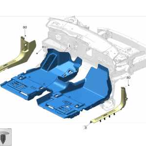 8893436626BA0 前地毯 适用于极氪X