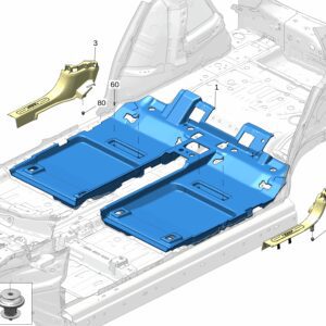 8893436628BA0 后地毯 适用于极氪X