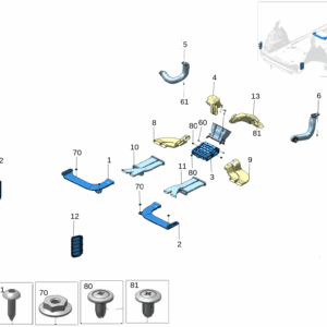 8893552134 B柱空气通风管 左 适用于极氪X