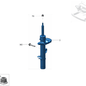 8894239615 前减震器 右 适用于极氪X