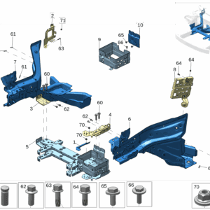 8894469781 蓄电池托盘 适用于极氪X