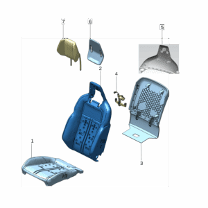 8894518353 	副驾驶侧坐垫发泡 右 适用于极氪X