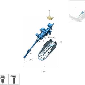 8894687221 	转向管柱 适用于极氪X