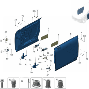 8899666510 前门限位器 适用于极氪X