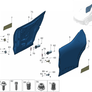 8899666520 后门限位器 适用于极氪X