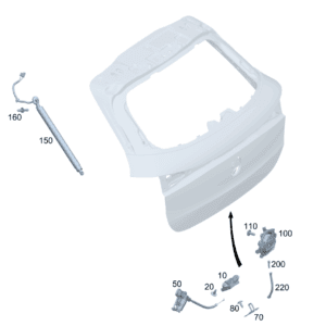 A 099 740 06 00 车门锁 尾门 适用于奔驰EQA 260