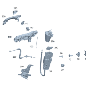A0997204502 车门锁 左侧 适用于奔驰EQA 260