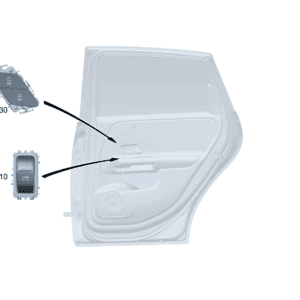 A16790502019051 开关组 适用于左侧车门电动车窗 适用于奔驰EQA 260