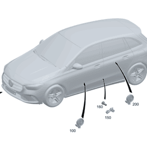 A1679052401 加速传感器 气囊触发装置左侧和右侧前部模块中 适用于奔驰EQA 260