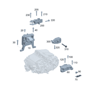 A2432402200 发动机支座 右侧 适用于奔驰EQA 260