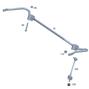 A2433206500 管状扭杆 带轴承 适用于奔驰EQA 260