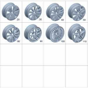 A24340114007X23	 辐板式车轮 后轴 适用于奔驰EQA 260