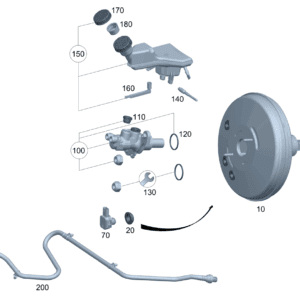 A2434301000  制动助力器 适用于奔驰EQA 260