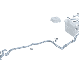A2435005200 冷却液管路 从转换阀到连接点和蓄电池 适用于奔驰EQA 260
