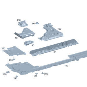 A2436103701 纵梁加强 左侧 适用于奔驰EQA 260