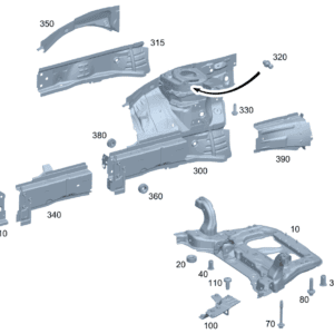 A2436206900  集成式托架 适用于奔驰EQA 260