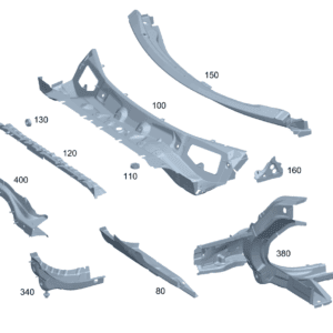 A2436251700 前围板 左下方  适用于奔驰EQA 260