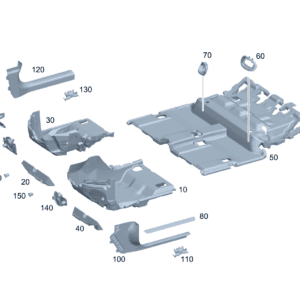 A24368007009E07 驾驶员底板衬层 左侧 适用于奔驰EQA 260