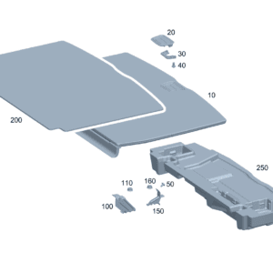 A24368015009E07 载物舱底板 适用于奔驰 EQA 260