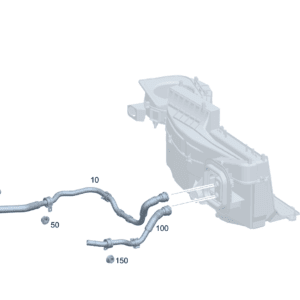 A2438303600 	软管部分 热交换器到转换阀 适用于奔驰EQA 260